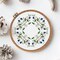 8inch Embroidery Hoop Frame Imitated Wood Embroidery Circle Round Display Frame Ring Cross Stitch Hoops Embroidery Hoops Set for Art Craft Sewing and Hanging, Rug Punch Set